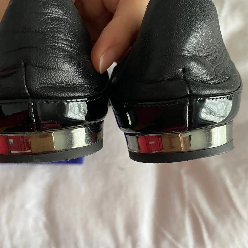 Aquazzura zen patent leather black flats 36.5 - Picture 6 of 13
